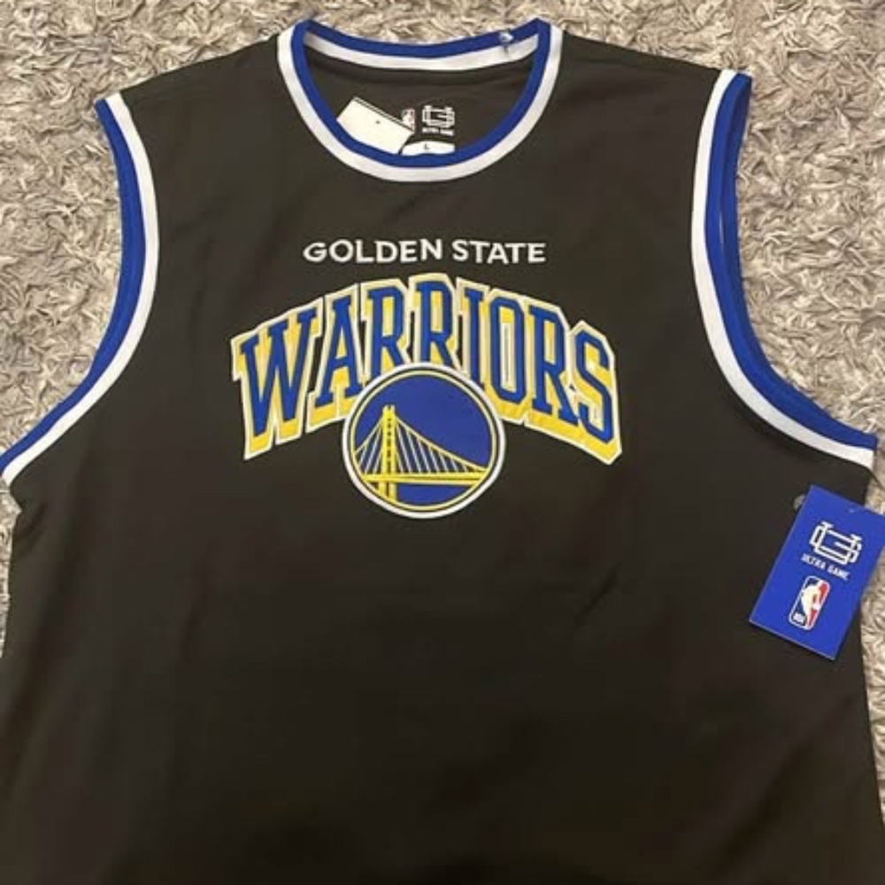 BRAND NEW men nba NBA golden state warriors blank jersey size L